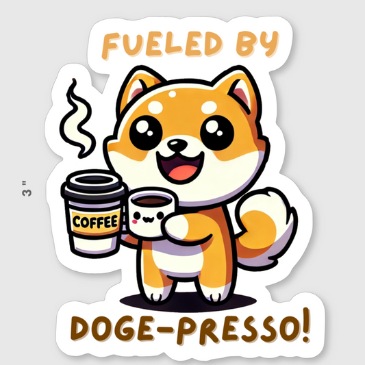 DOGE-sspresso Sticker