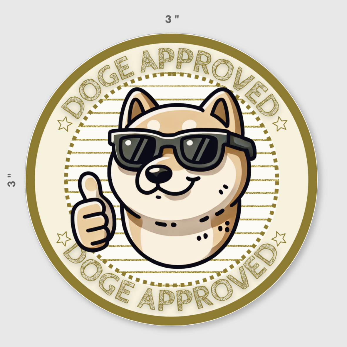 DOGE Approved Sticker