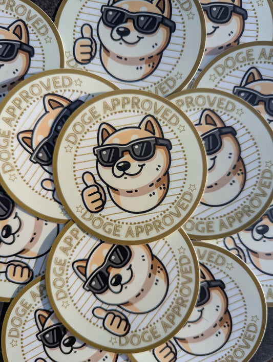 DOGE Approved Sticker